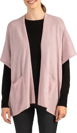 Cashmere Open-Front Cape