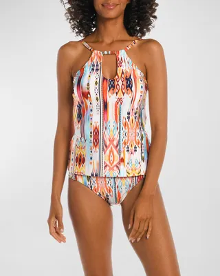Desert Dreams High-Neck Tankini Swim Top