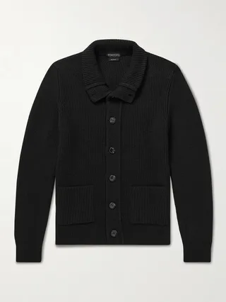 Ribbed Cashmere Cardigan