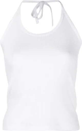 Halterneck Ribbed Vest