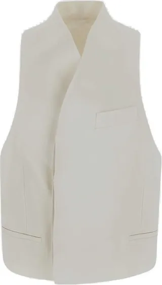 Salvatore Ferragamo Double-Breasted Sleeveless Waistcoat
