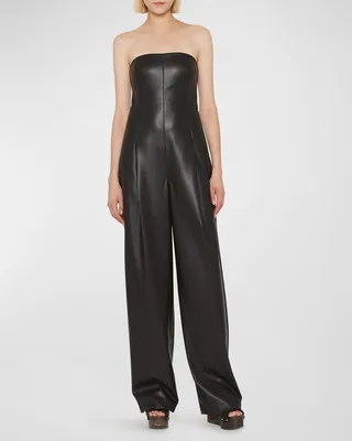 Strapless Wide-Leg Jumpsuit