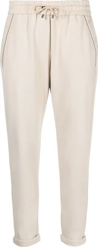Drawstring-Fastening Track Pants