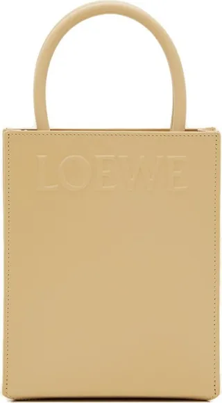 Loewe Logo Embossed Tote Bag