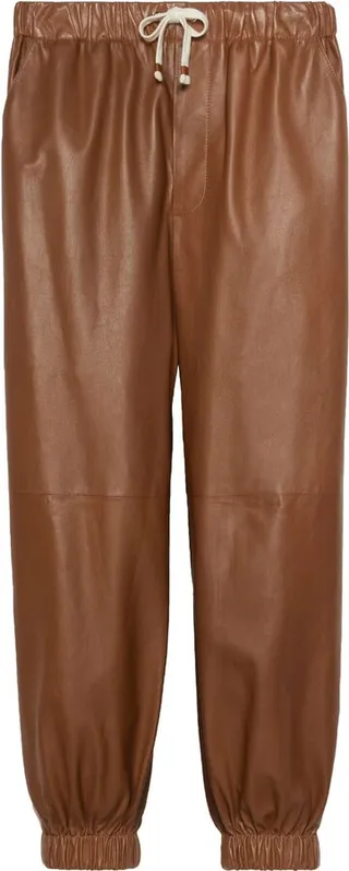 Leather Track Pants