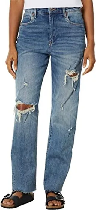 [BLANKNYC] Womens Ripped Loose Fit Pant Jeans