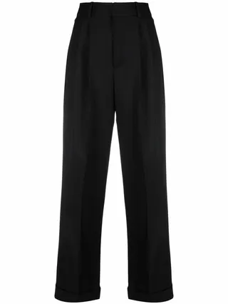 Cropped Tailored Trousers