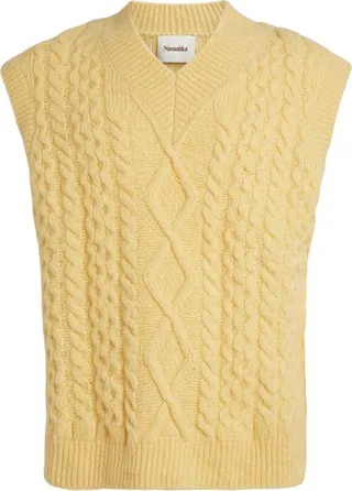 Nanushka Cable-Knit Sweater Vest