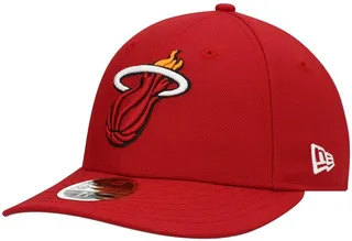 Men's Red Miami Heat Team Low Profile 59FIFTY Fitted Hat