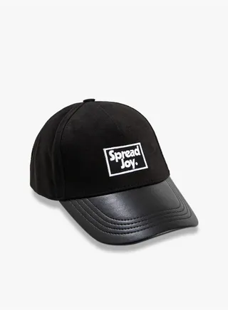 Slogan Embroidered Cap Hat