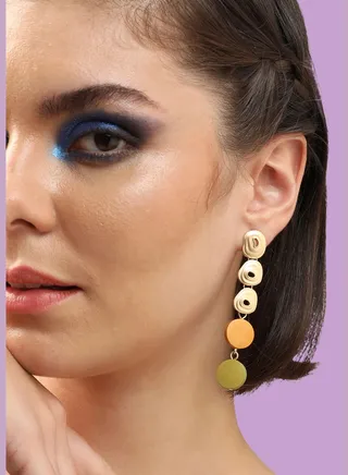 Gold Plated Party Designer Drop Earring For Women