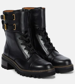 Mallory leather ankle boots