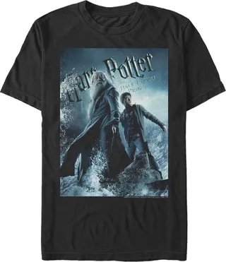Men's Harry Potter Half-Blood Prince Hidden Horcrux Poster T-Shirt - Black - 2X Large
