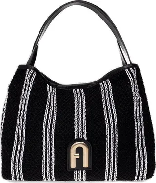 Furla Primula Striped Large Tote Bag