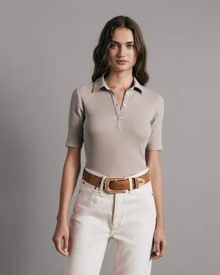 Essential Rib Polo Short Sleeve