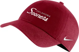 Oklahoma Campus 365 Nike Unisex College Adjustable Hat in Red