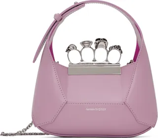 Alexander McQueen Pink Mini 'The Jewelled' Bag