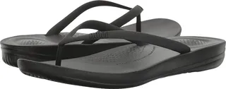 FitFlop Iqushion Ergonomic Flip-Flop (All Black) Women's Sandals
