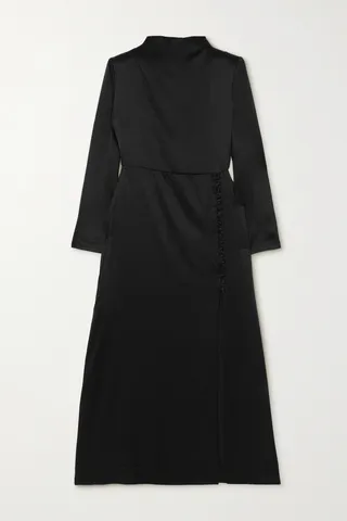 Envelope1976 - Campania Silk-satin Midi Dress - Black