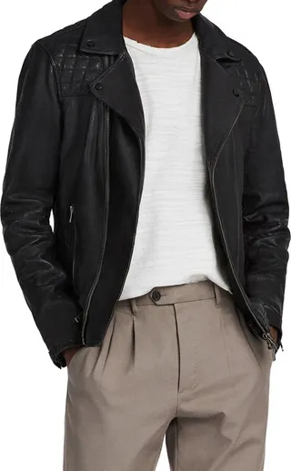 Conroy Leather Biker Jacket