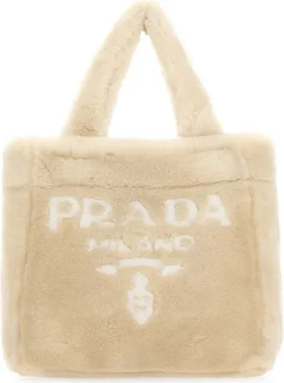Prada Logo Detailed Top Handle Tote Bag