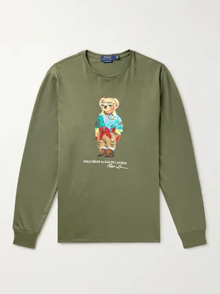 Slim-Fit Printed Cotton-Jersey T-Shirt