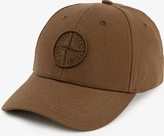 Mens Military Green Logo-embroidered Cotton-canvas cap