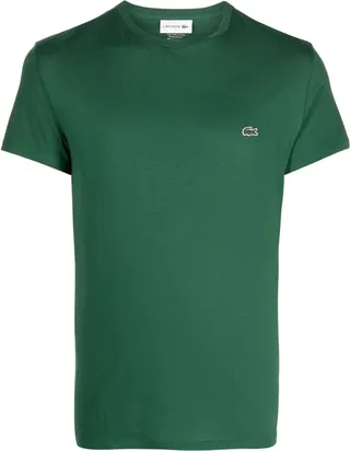 logo-patch cotton T-shirt