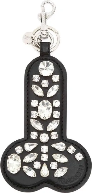 Jw Anderson Leather Embellished Keyring