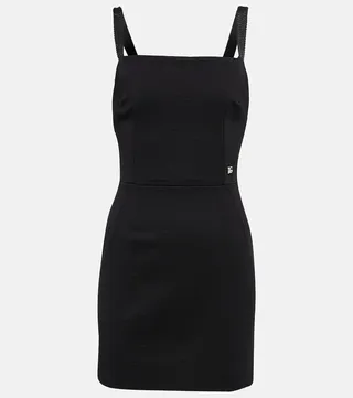Fitted square-neck minidress