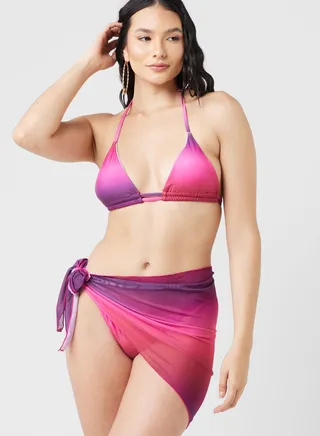 3 Piece Printed Bikini Set