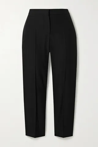 Alexander McQueen - Cropped Woven Straight-leg Pants - Black