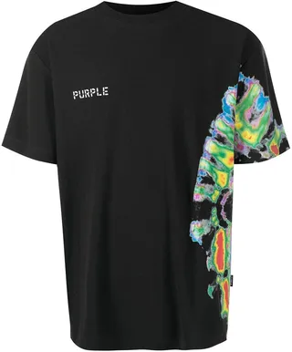 tie-dye short-sleeve T-shirt
