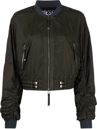 Zip-Front Bomber Jacket