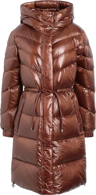 Aliquippa Long Jacket Down Jacket Brown