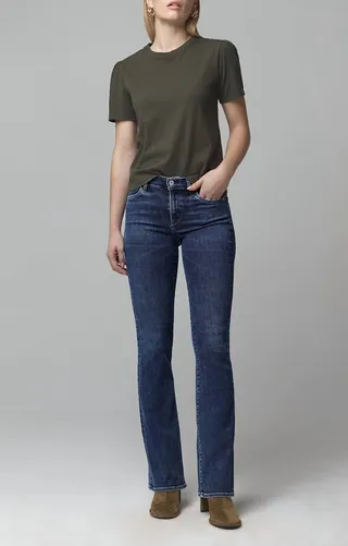 Emannuelle Slim Boot Cut Denim in Dark Vintage Indigo