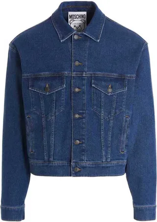 Logo Embroidery Denim Jacket