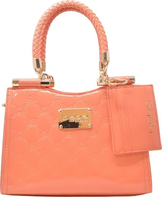 bebe Dana Monogram Top Handle Crossbody Bag