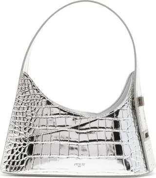 Small Embossed-Crocodile Effect Leather Bag