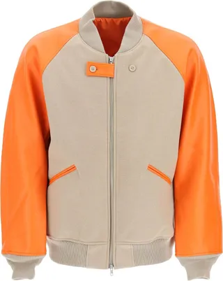 Color Block Varsity Bomber Jacket