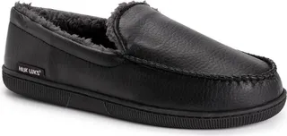 MUK LUKS Men's Slippers-Black M