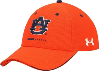 Men's Under Armour Orange Auburn Tigers Blitzing Accent Performance Flex Hat