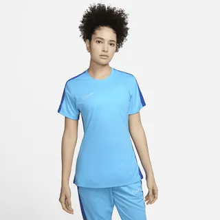 Nike Women's Dri-FIT Academy Short-Sleeve Soccer Top in Blue