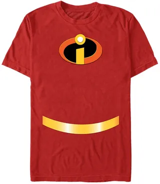 Disney Pixar Men's Incredibles Logo Suit Costume Short Sleeve T-Shirt