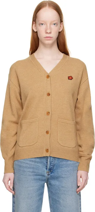 Kenzo Beige Paris Cardigan