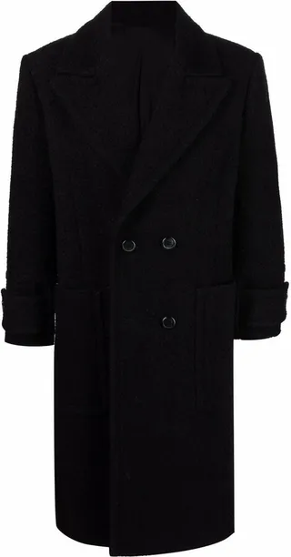 Double-Breasted Virgin Wool Overcoat