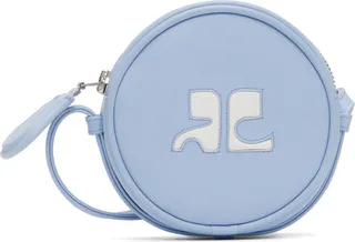 Courrèges Blue Small Reedition Circle Bag