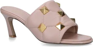 Valentino Garavani Leather Oversized Rockstud Mules 65