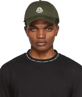 Moncler Green Logo Cap