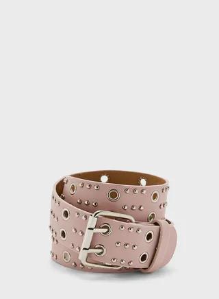 Eyelet Detail Casual Belt